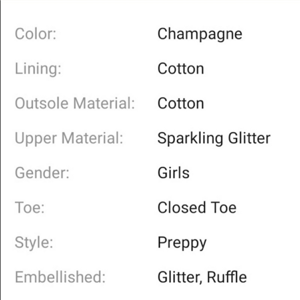 Infant Glitter Princess Ruffle Toe Shoes - Picture 4 of 5